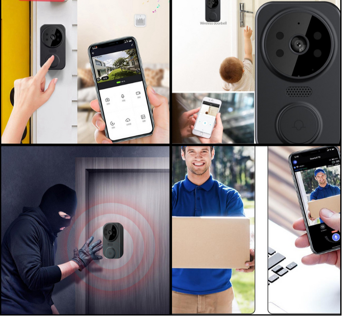 Smart Doorbell Camera | Wi-Fi Video Doorbell with HD Night Vision | Two-Way Audio for 24/7 Home Security 2