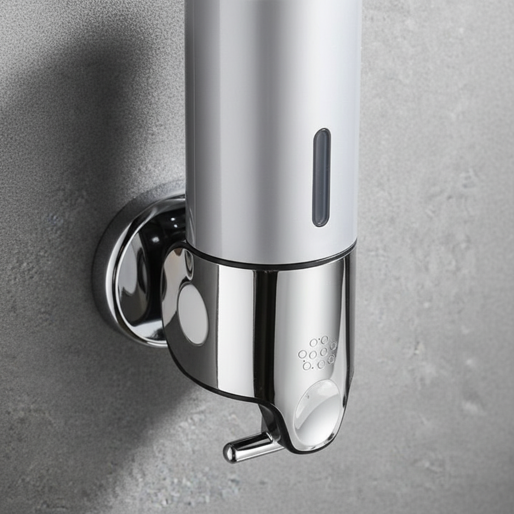 SoapGlide | Wall Mounted Soap Dispenser with Push-Button System | Space-Saving Design for Tidy Kitchens and Bathrooms 3
