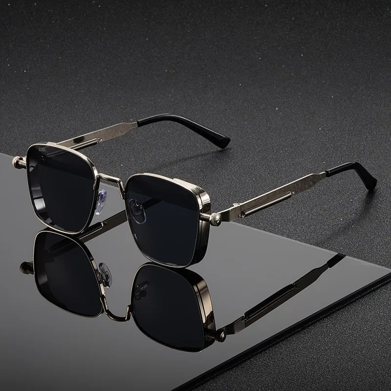 Square-Frame Sunglasses - Stylish UV400 Protection with Anti-Glare for Everyday Wear 2