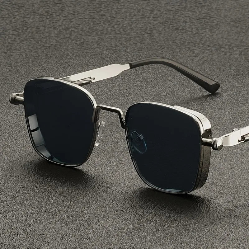 Square-Frame Sunglasses - Stylish UV400 Protection with Anti-Glare for Everyday Wear 3