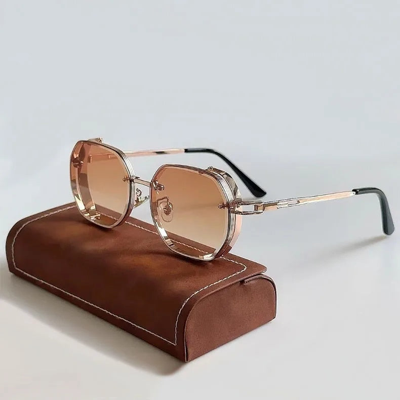 Steampunk Sunglasses - Vintage Inspired UV Protective Eyewear for Stylish Outdoor Adventures 2