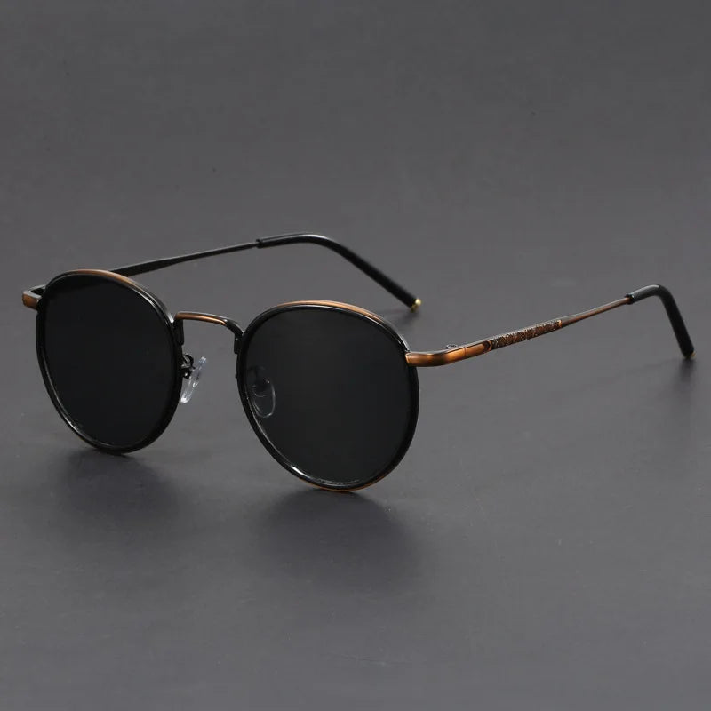 Stylish Lightweight Metal Sunglasses - Elegant UV Protection Shades for Everyday Wear 0