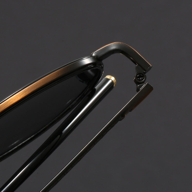 Stylish Lightweight Metal Sunglasses - Elegant UV Protection Shades for Everyday Wear 3