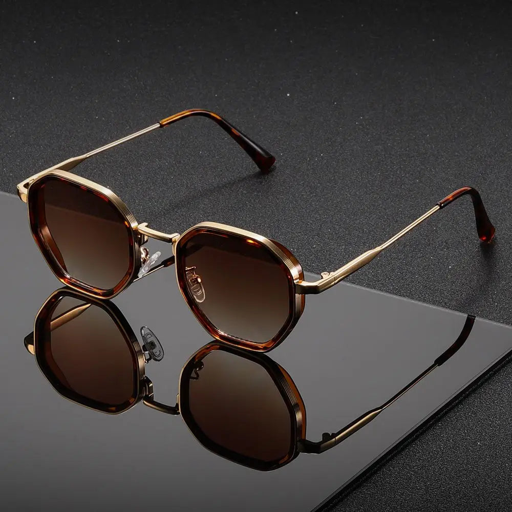 Stylish Metal Alloy Sunglasses - Lightweight UV Protection and Anti-Glare Lenses for Ultimate Comfort 0