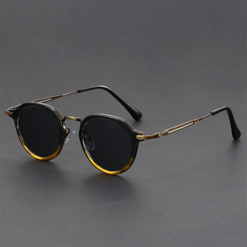 Stylish Metal Sunglasses - Lightweight UV Protection Shades for All-Day Comfort 0