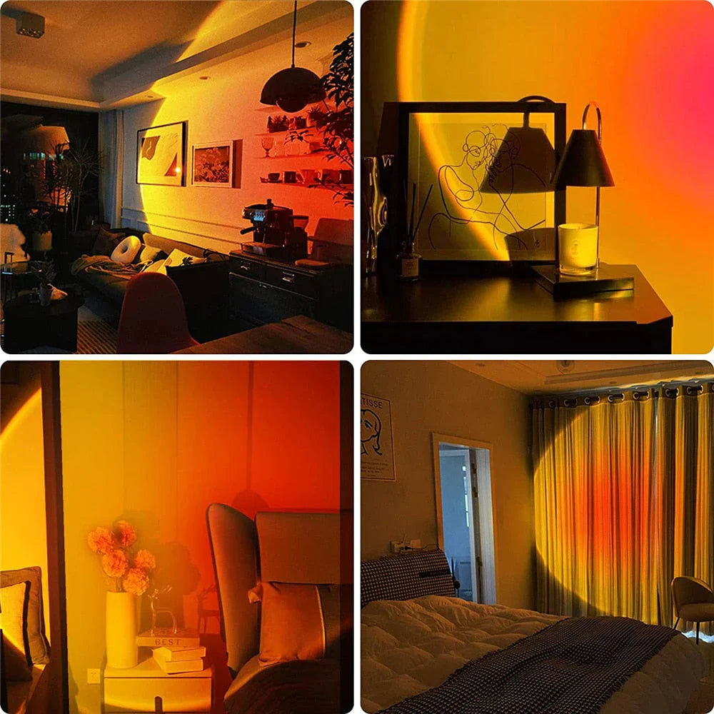 GlowSphere - Magical Sunset Lamp with 4 Colours