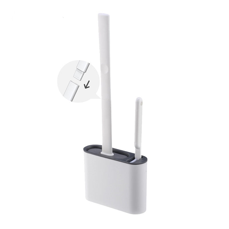 CleanMax Silicone Toilet Brush - Hygienic Bathroom Cleaner