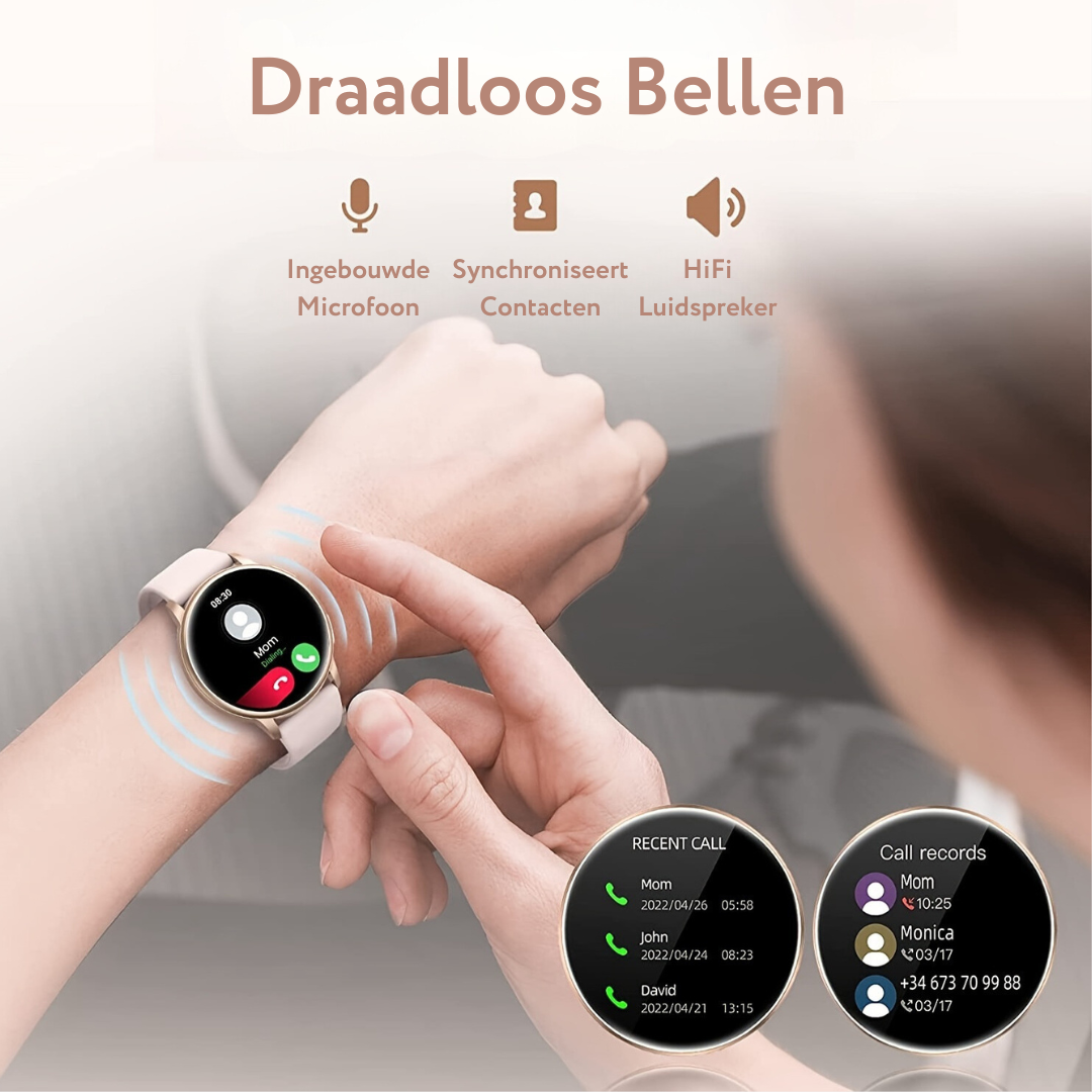 TechStyle Smartwatch - Stylish Everyday Wearable with Calling and Fitness Tracking