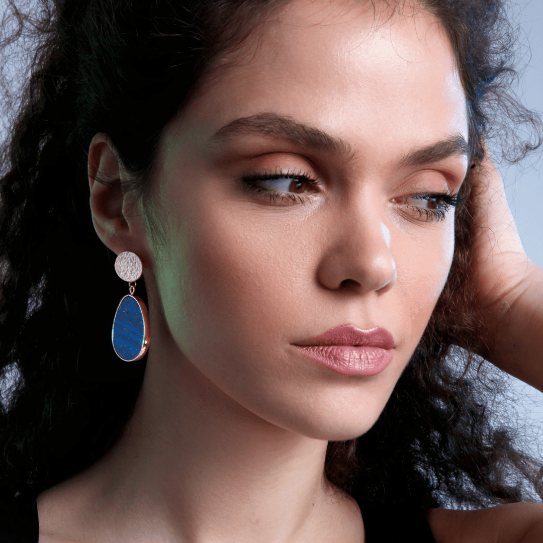 CelestialLuxe Lapis Lazuli Earrings