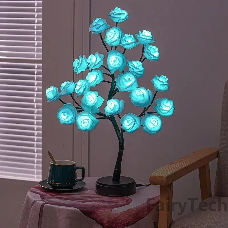 Romantic Rose Table Lamp - Warm Accent Light