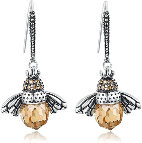 Queen Bee - Crystal Drop Earrings for Women