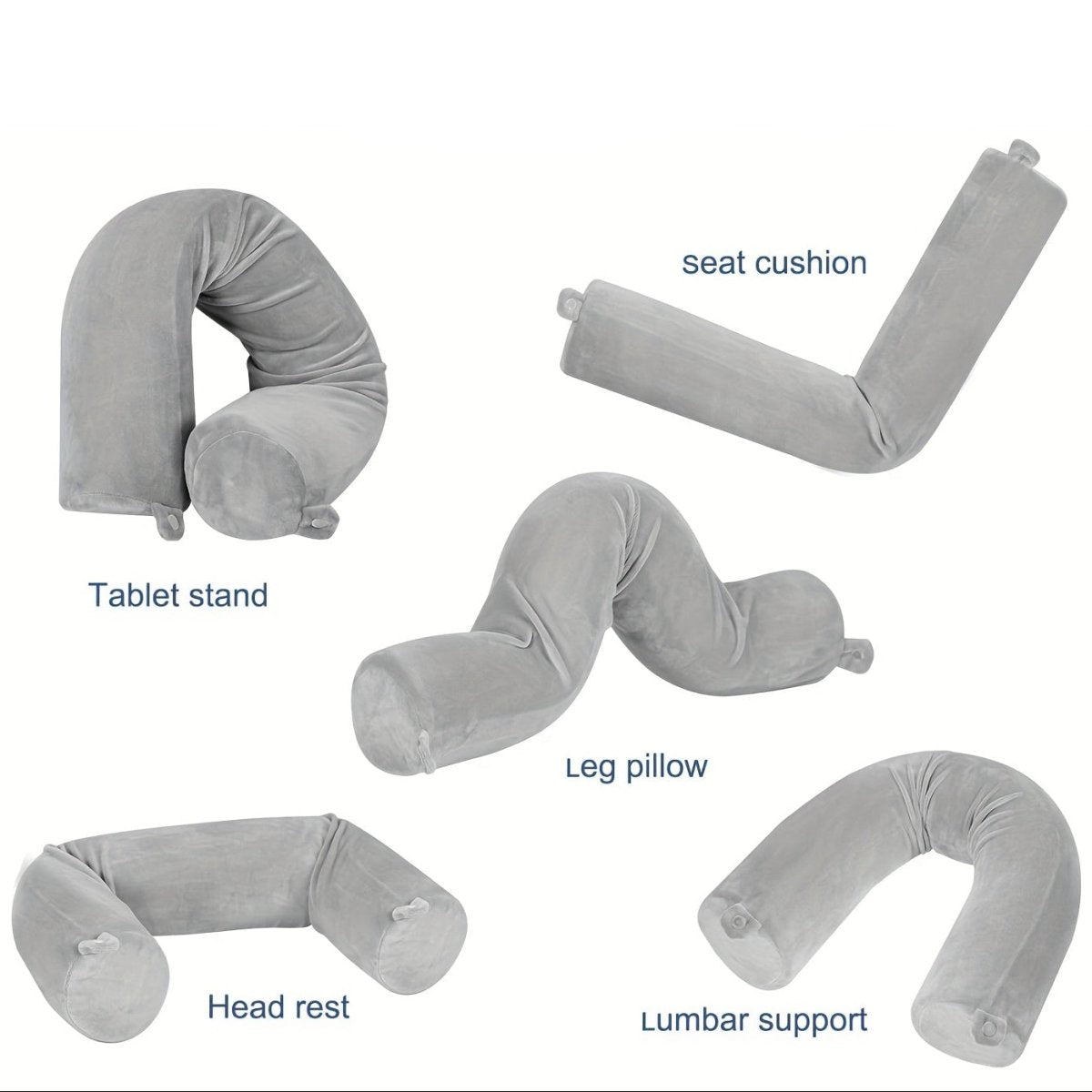 Travel Comfort | Ergonomic Memory Foam Pillow with Portable Design | Ideal for Relaxing Journeys 4