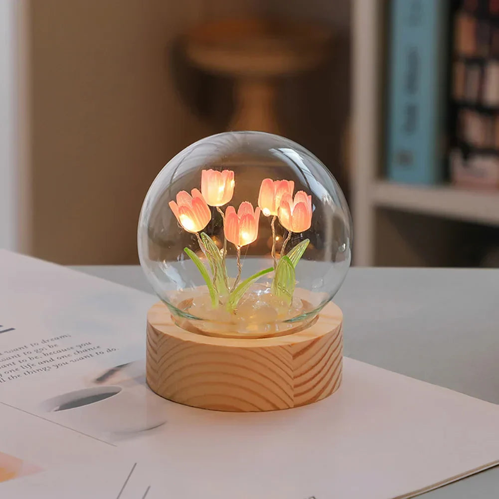 TulipGlow Tulip Table Lamp - Floral Accent Light