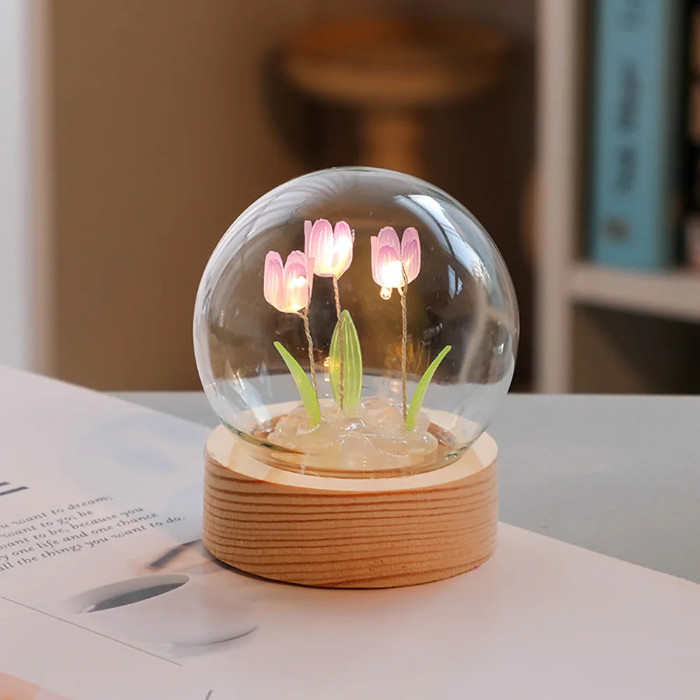 TulipGlow Tulip Table Lamp - Floral Accent Light