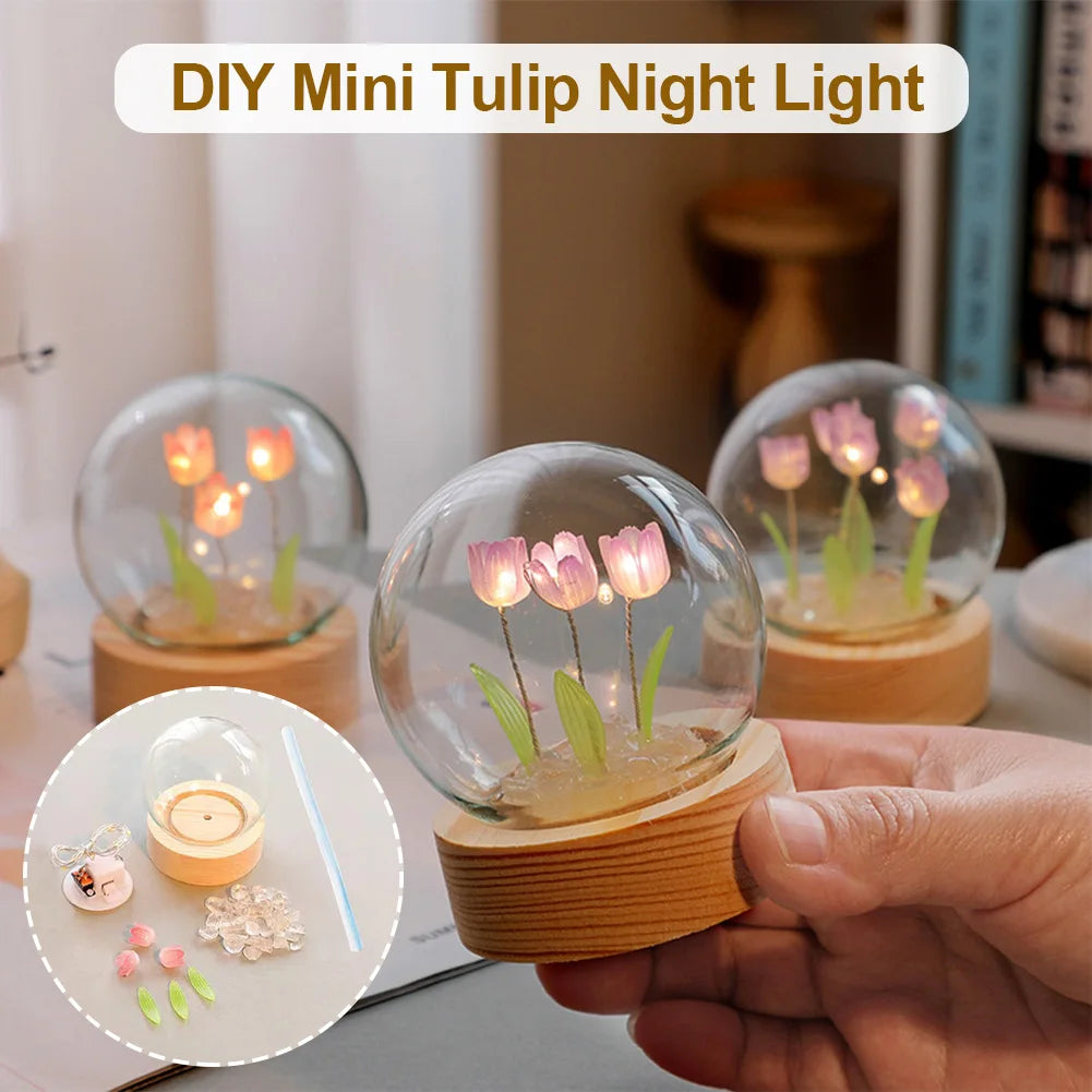 TulipGlow Tulip Table Lamp - Floral Accent Light