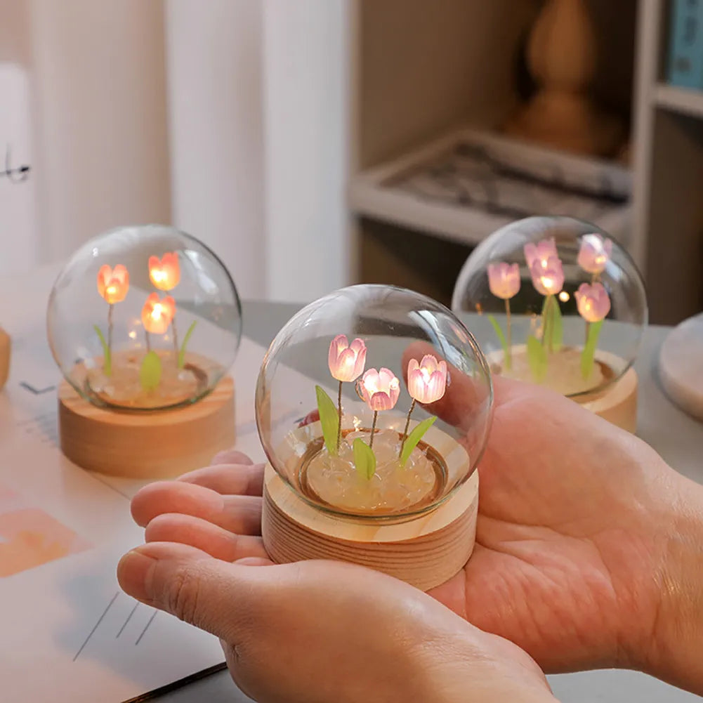 TulipGlow Tulip Table Lamp - Floral Accent Light