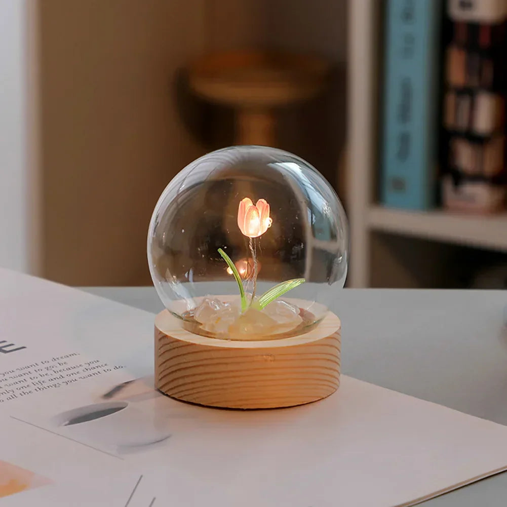 TulipGlow Tulip Table Lamp - Floral Accent Light