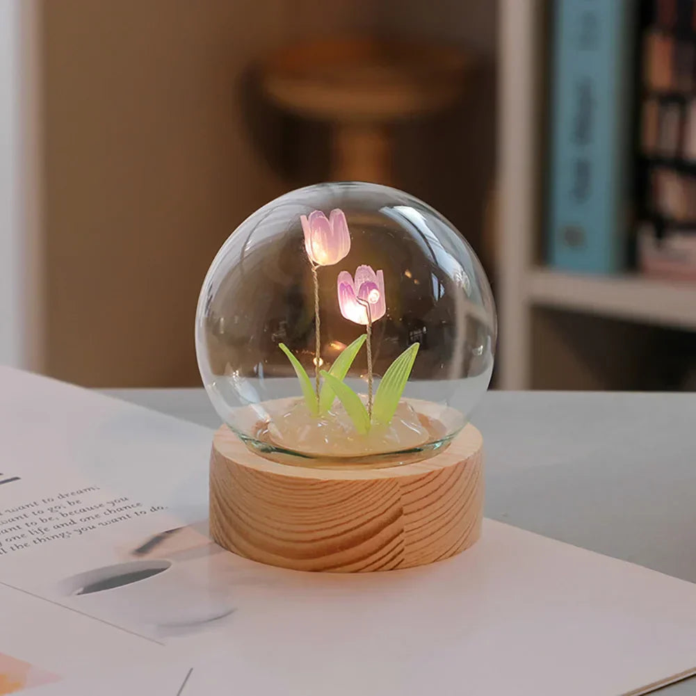 TulipGlow Tulip Table Lamp - Floral Accent Light