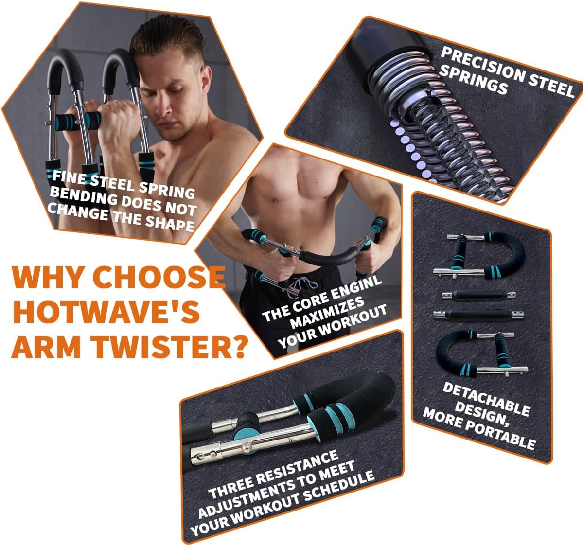 TwisterFlex | Adjustable Workout Bar with Custom Resistance | Portable Design for Strength Training 3