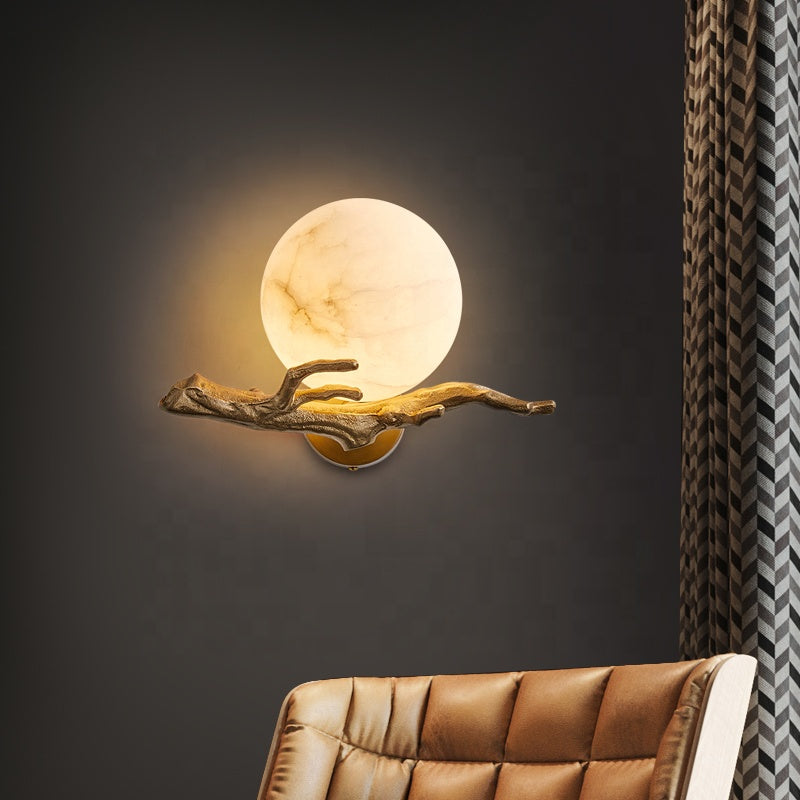 LumeMarble – Elegant Marble Wall Lamp | Modern LED Lighting