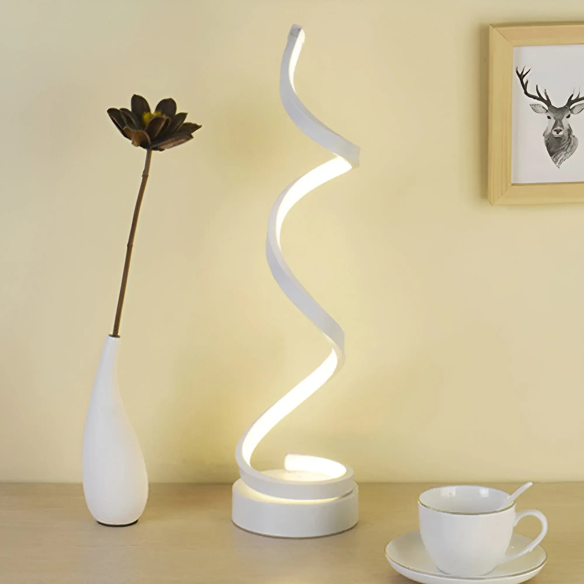 Spiral Glow LED Desk Lamp - Eye-Friendly Desk Light