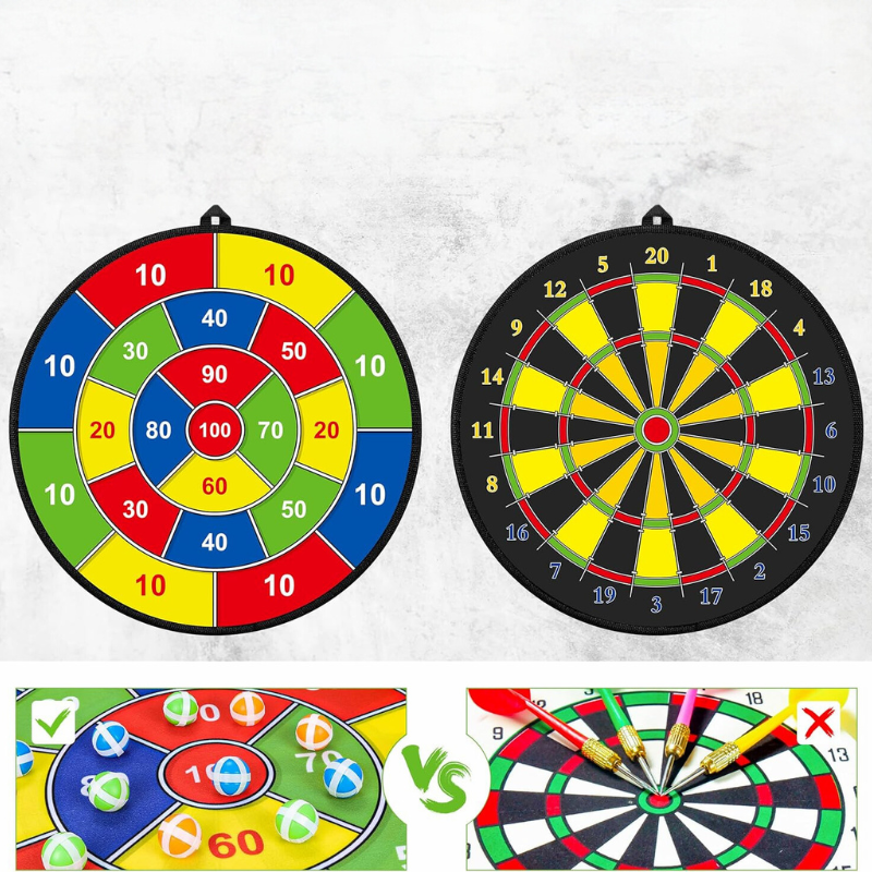 PlayTarget Kids Dartboard with Sticky Darts