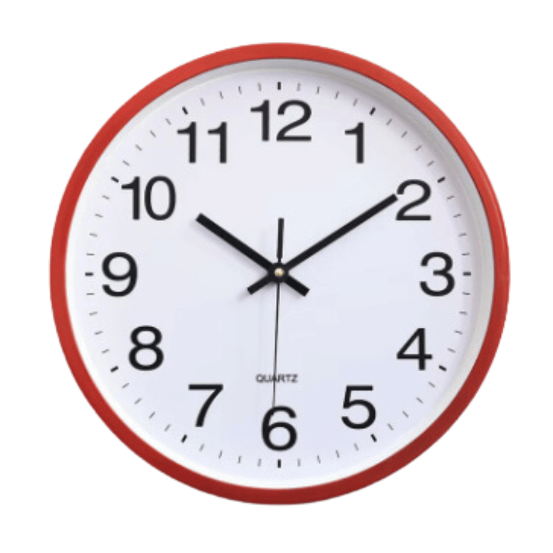 Atomic Wall Clock - Indoor & Outdoor Black Design