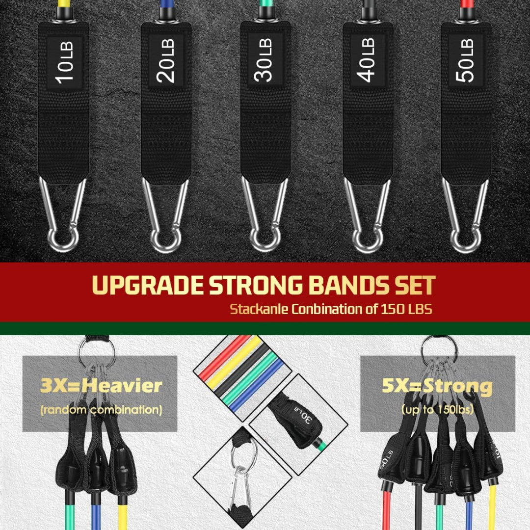 PowerGrip Resistance Bands with Handles