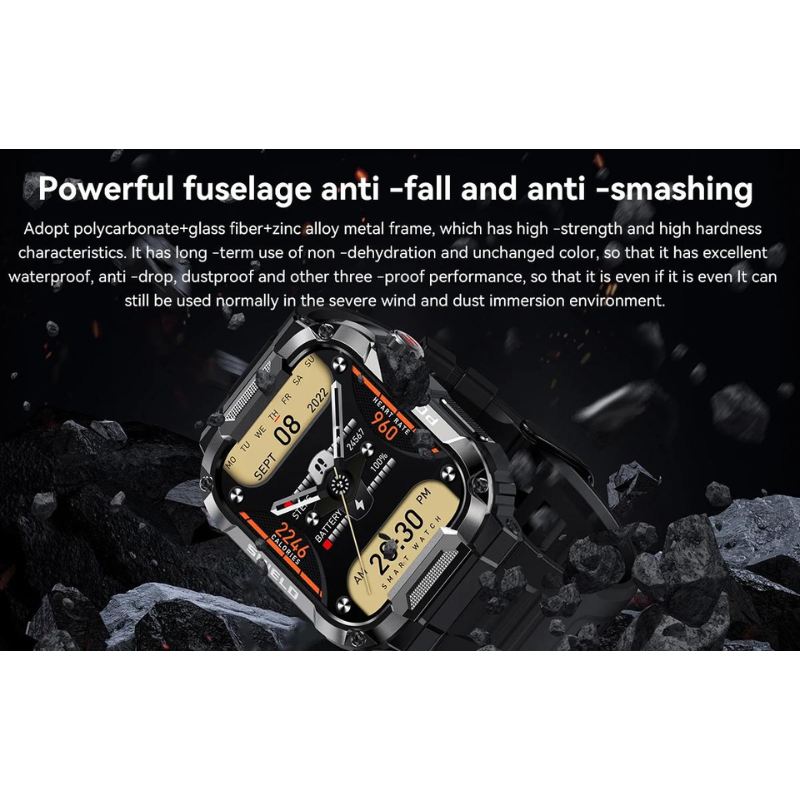 ForceGuard Watch - Rugged Military Smartwatch for Performance