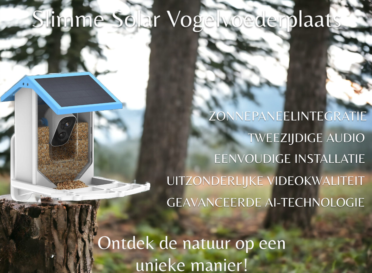 Solar Bird Feeder - Wireless Garden Feeder