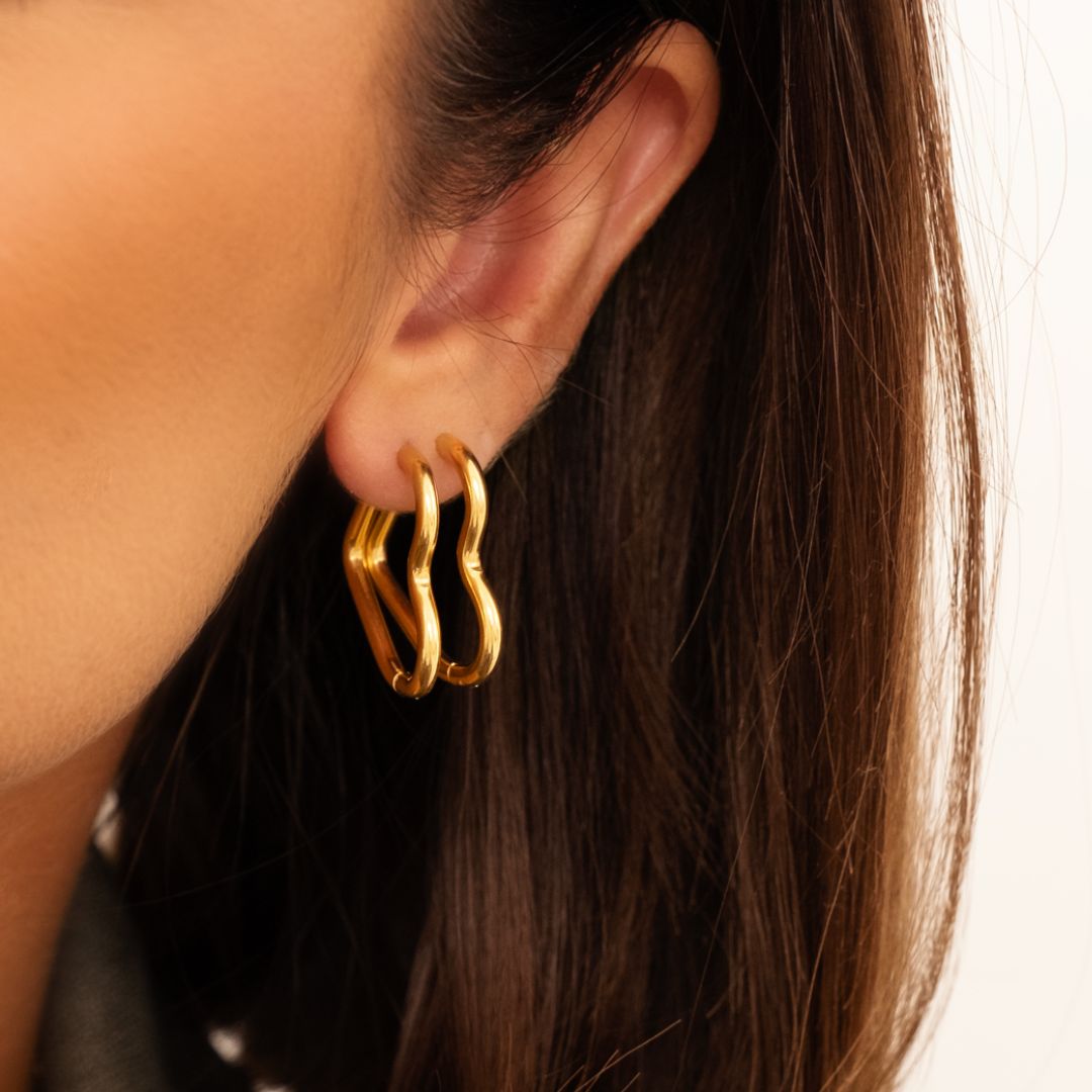 HeartLuxe - Heart Stud Earrings for Women