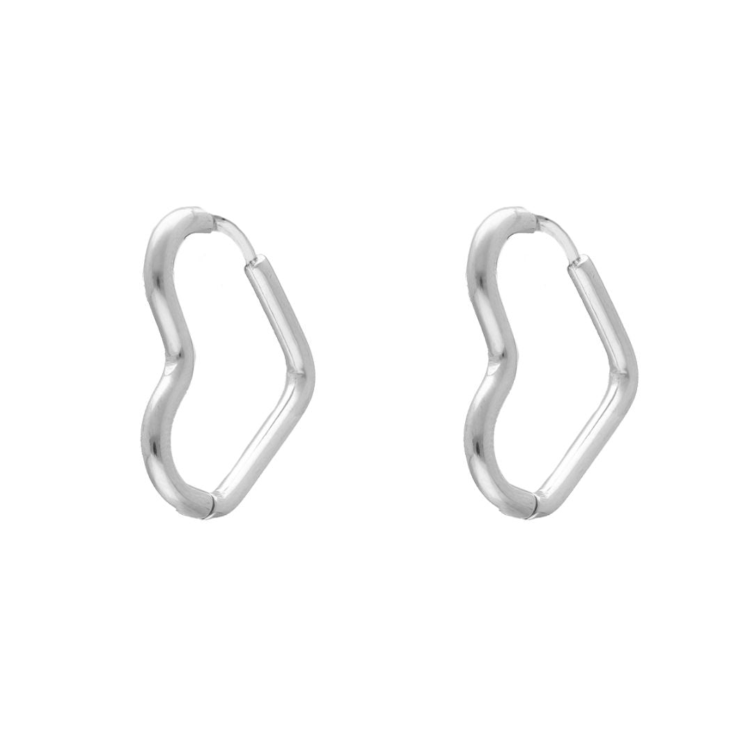 HeartLuxe - Heart Stud Earrings for Women