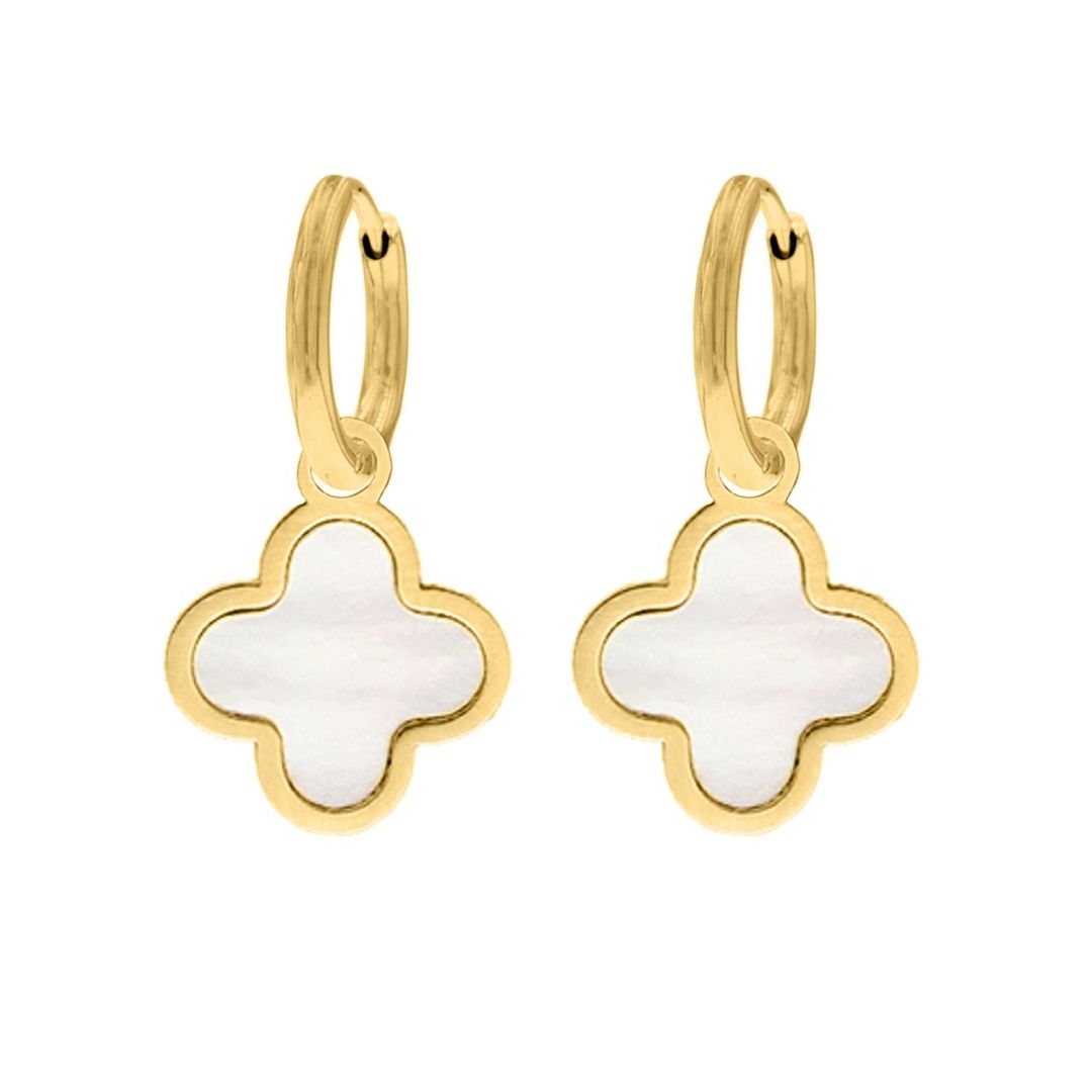 CloveLuxe Earrings - Elegant Clover Charm Drop Earrings