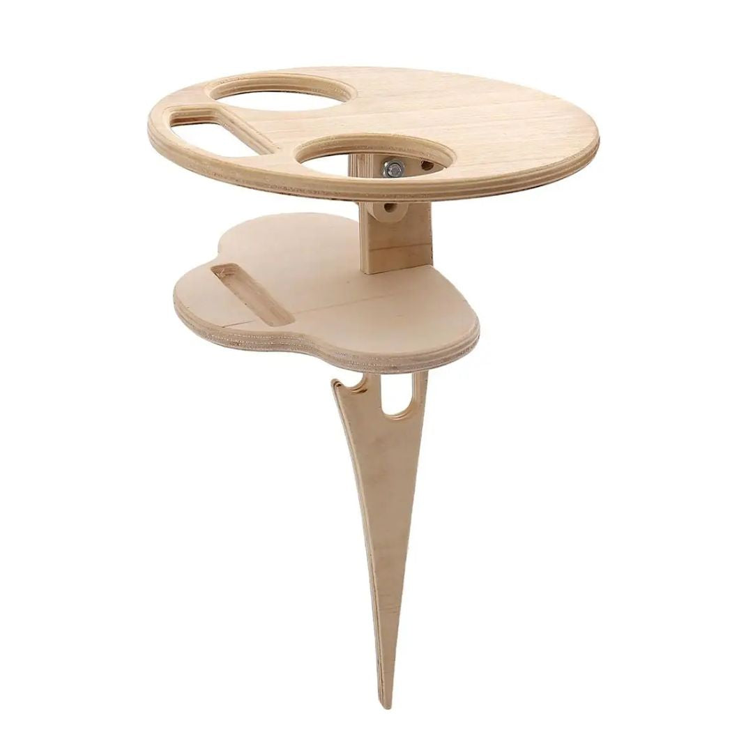 WineGlow Table - Portable Dual-Tier Outdoor Serving Table