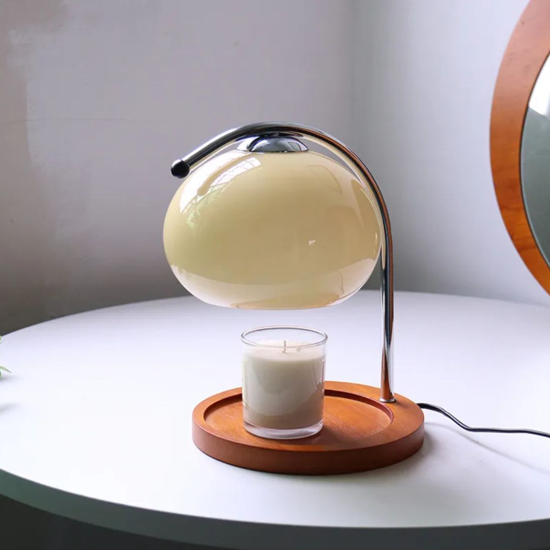Alyssa - Retro Glass Table Lamp