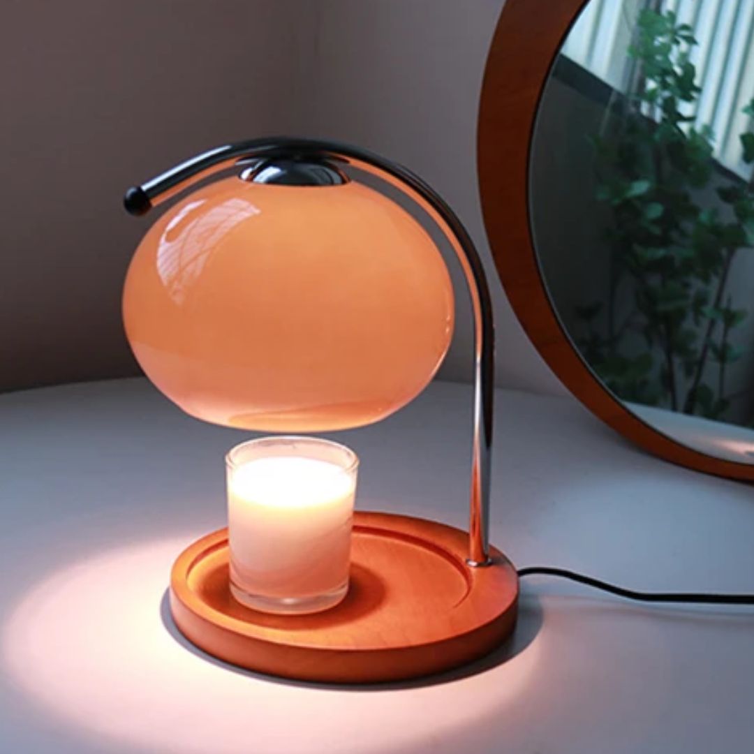 Alyssa - Retro Glass Table Lamp