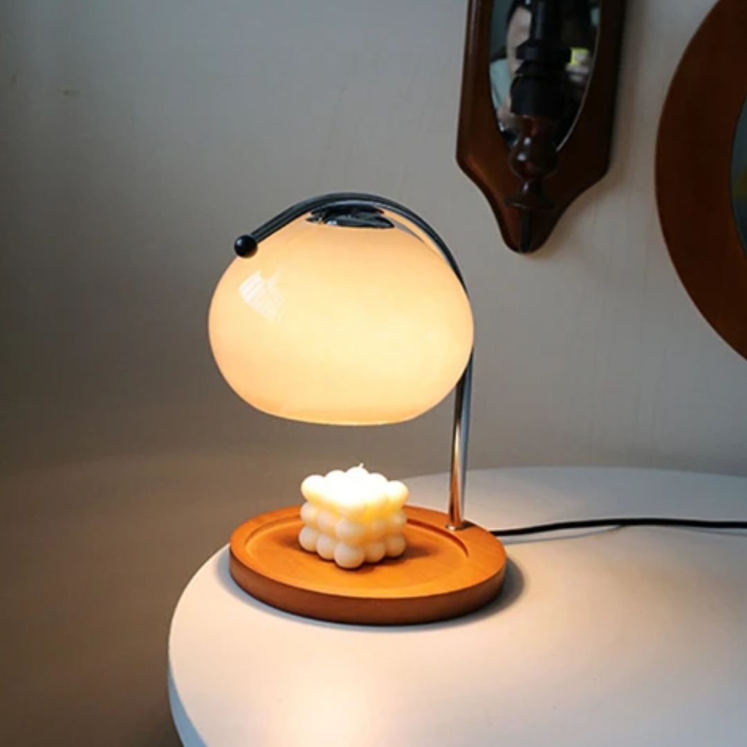 Alyssa - Retro Glass Table Lamp