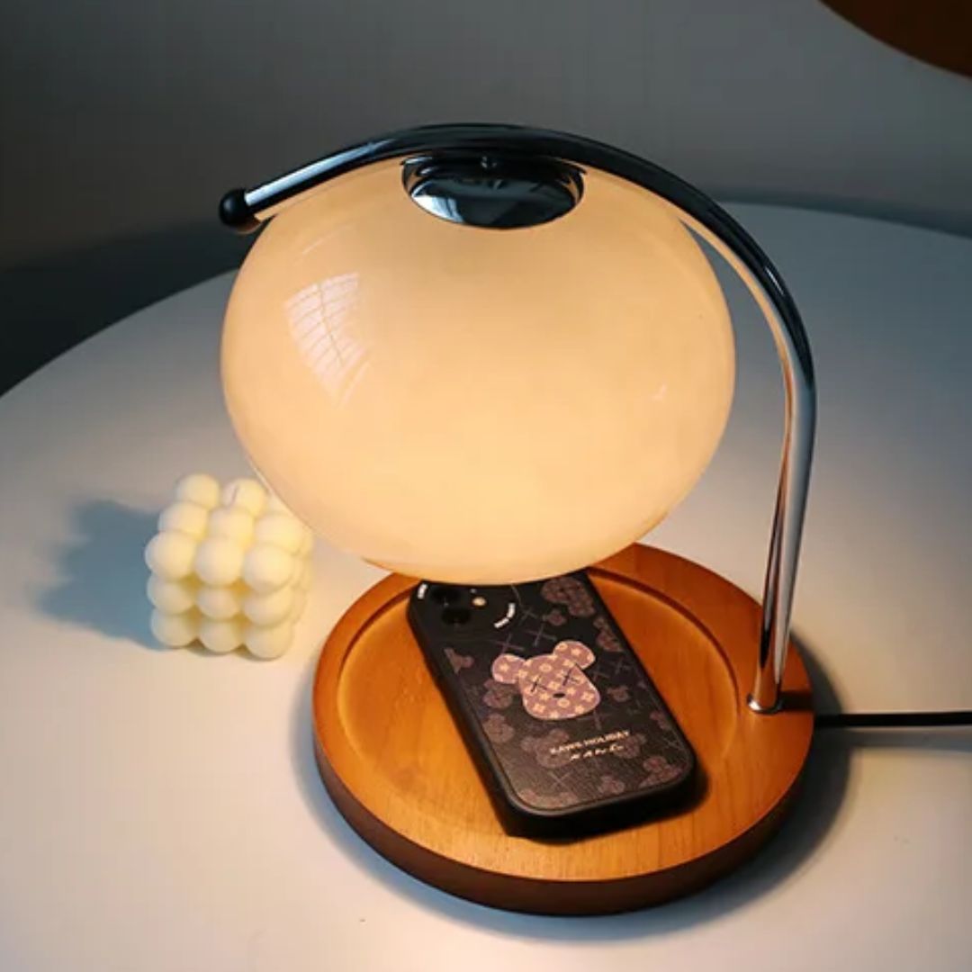 Alyssa - Retro Glass Table Lamp