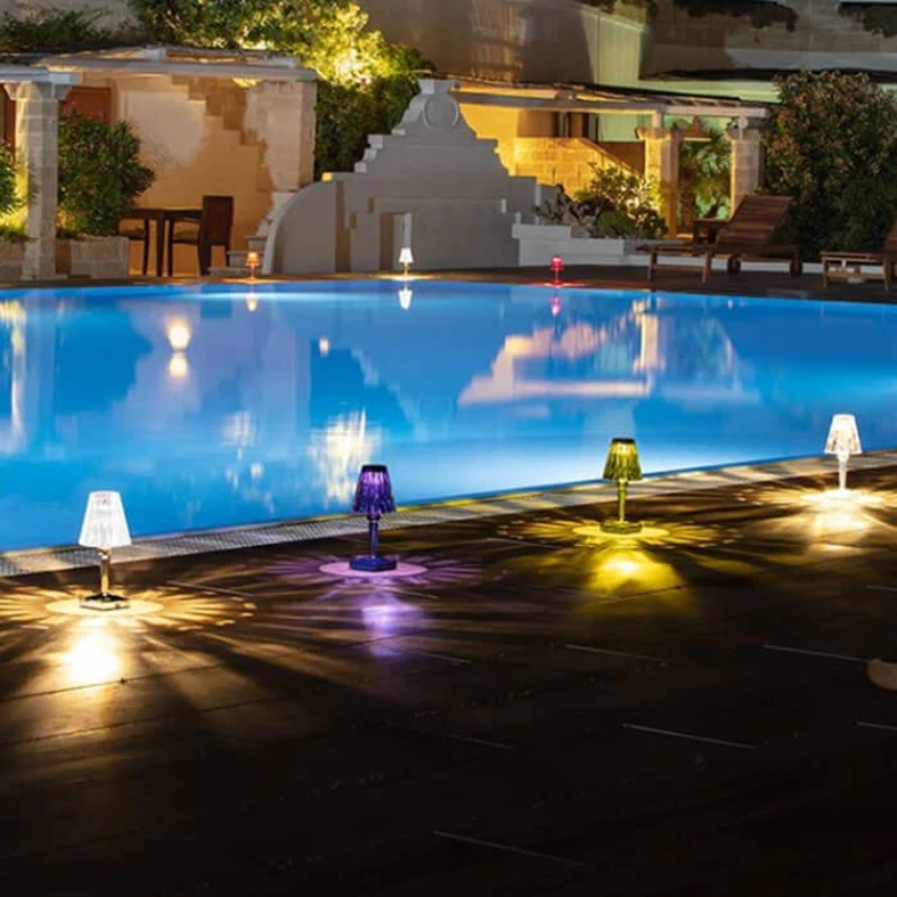 CrystalLuxe Crystal Table Lamp – Elegant Glamour