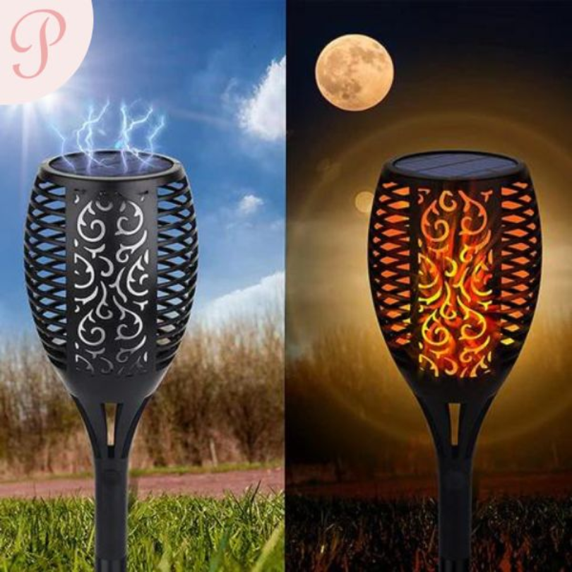 SolarFlame Garden Torches - Solar LED Outdoor Lights
