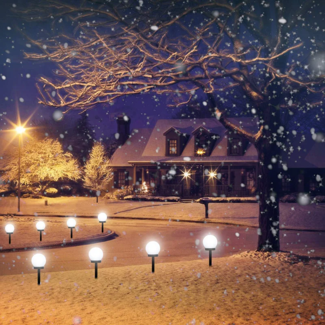 SunLuxe Orbs - Set of 3 Waterproof Solar Garden Lights