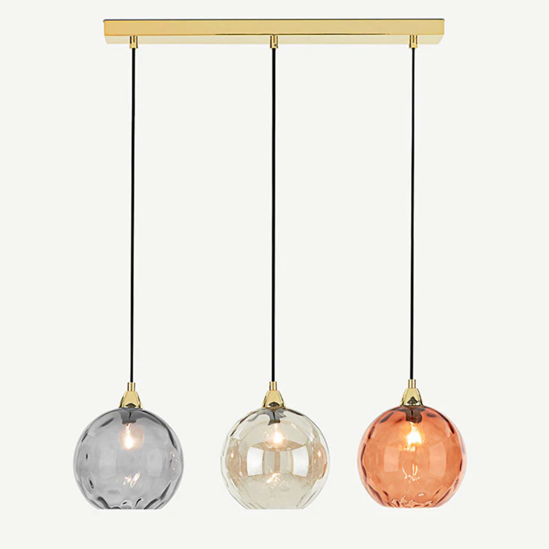 ClusterGlow - Elegant 3-Lamp Pendant Light for Ambience