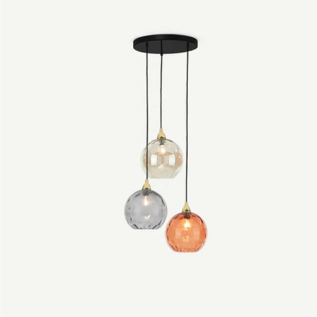 ClusterGlow - Elegant 3-Lamp Pendant Light for Ambience