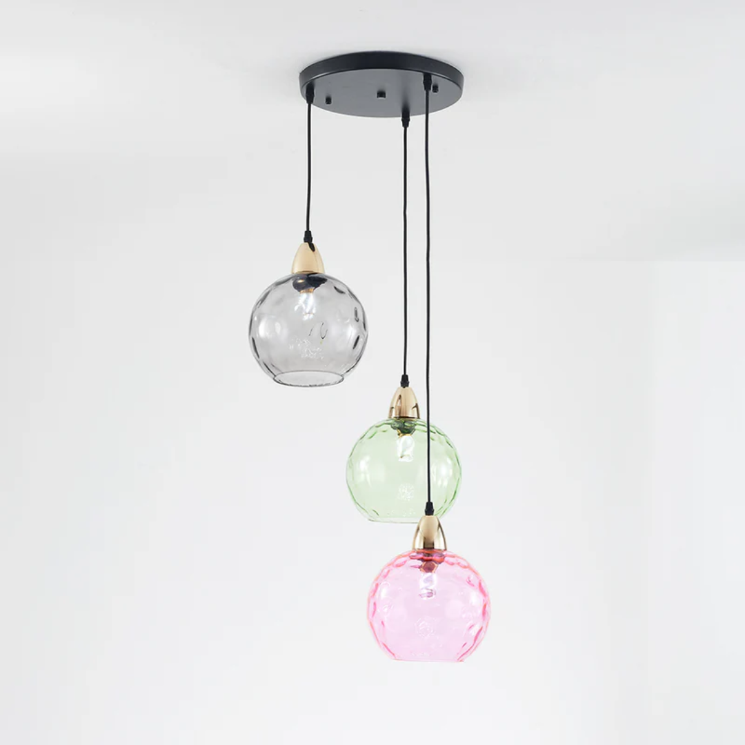 ClusterGlow - Elegant 3-Lamp Pendant Light for Ambience