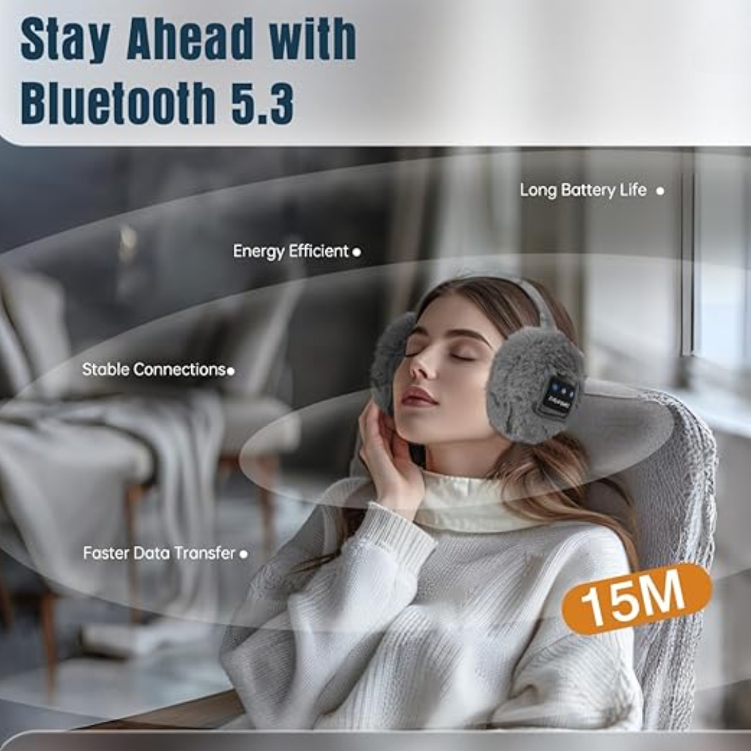 CozyGrooves - Bluetooth Ear Warmers for Winter