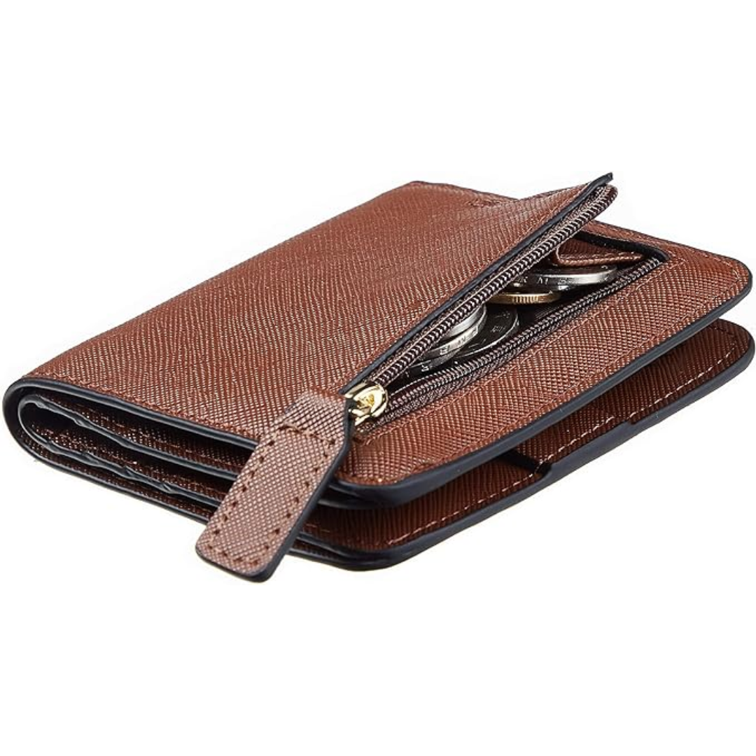 Elvira Wallet - Luxury RFID-Blocking Leather Wallet for Women