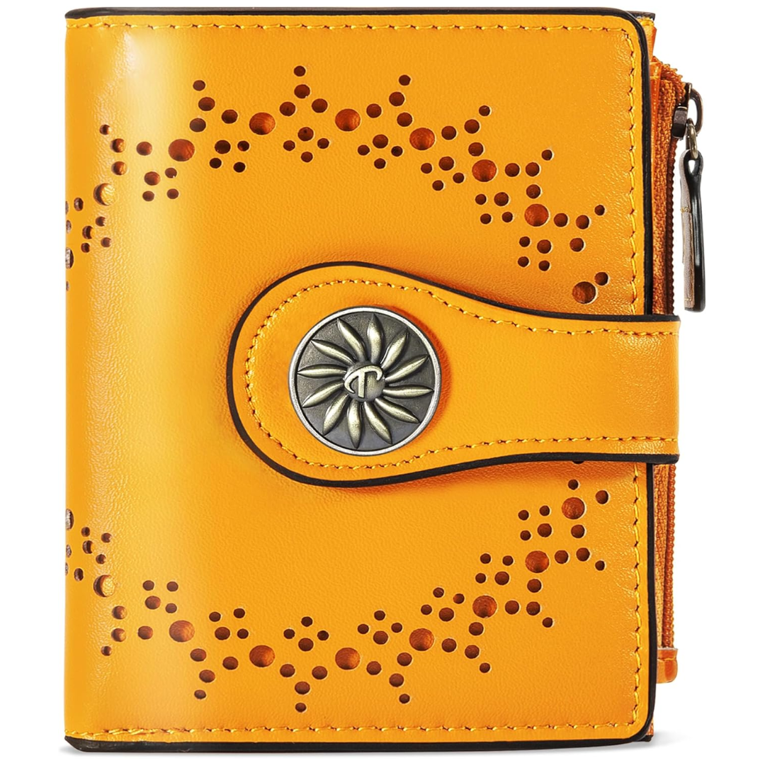 ClaireSlim - Slim RFID Leather Wallet for Women