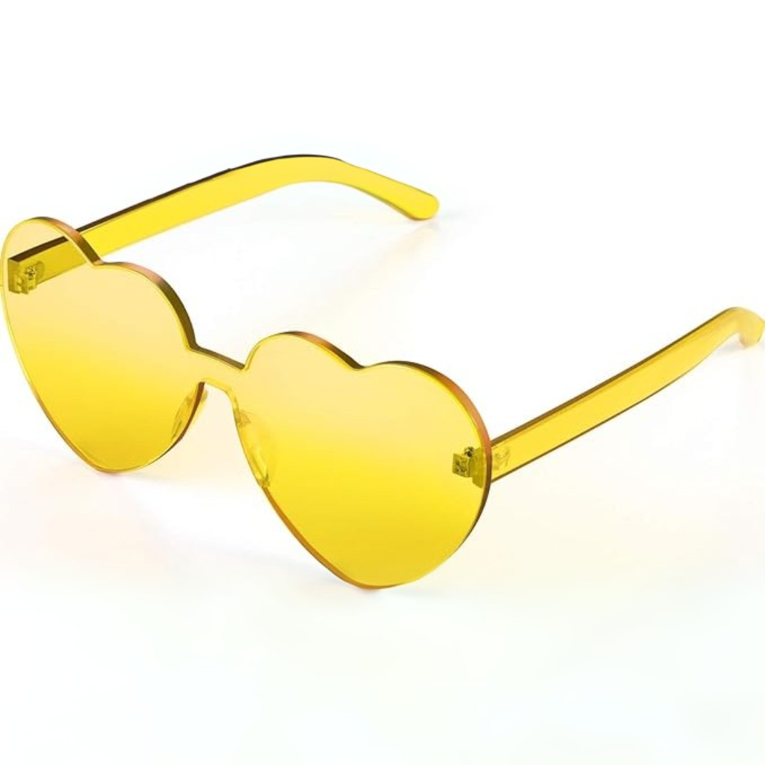 HeartGlare - Rimless Heart-Shaped Sunglasses