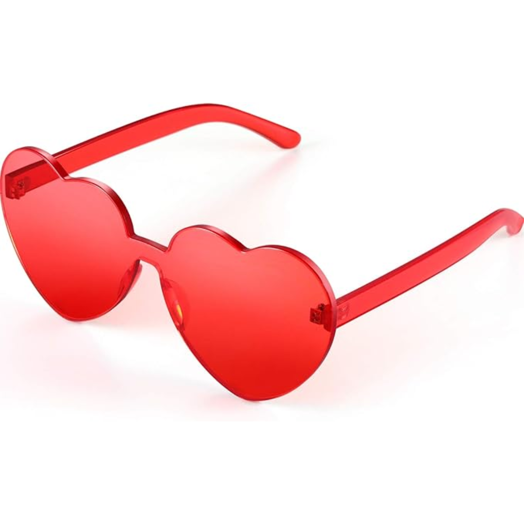 HeartGlare - Rimless Heart-Shaped Sunglasses