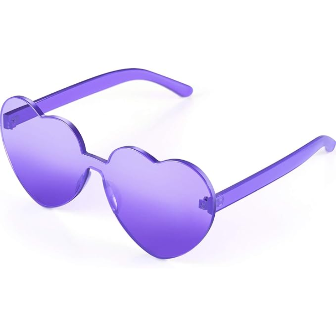 HeartGlare - Rimless Heart-Shaped Sunglasses
